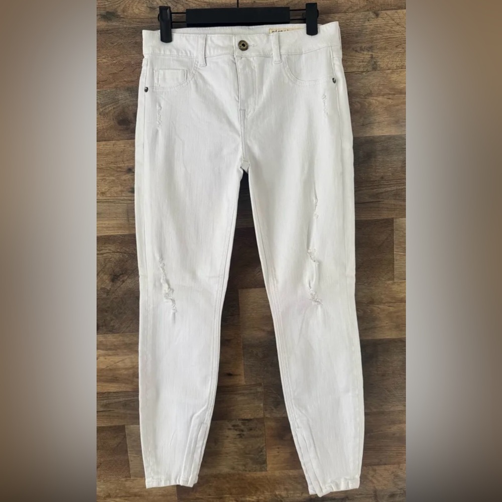👻 Pistola White Distressed Skinny Jeans